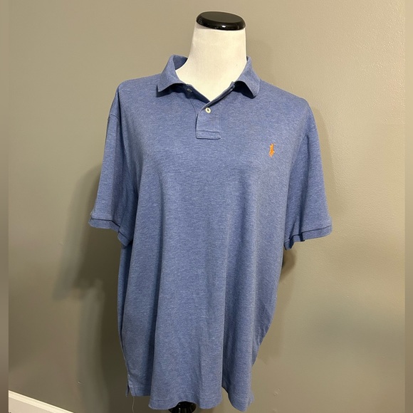 Polo,‎ Ralph Lauren, classic, fit men shirt, size extra large, blue color - Picture 1 of 7